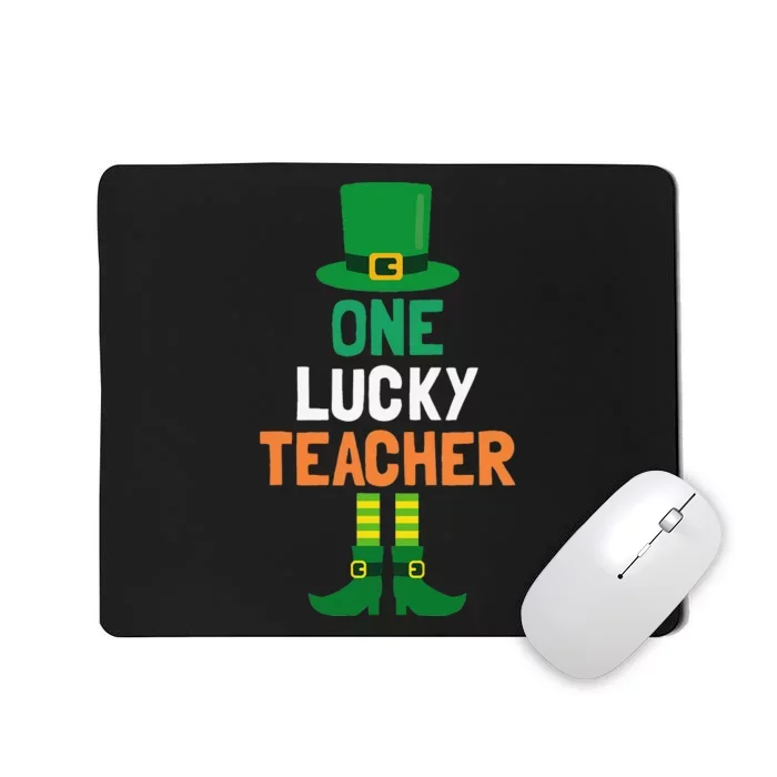 One Lucky Teacher St Patricks Day Teaching Mousepad