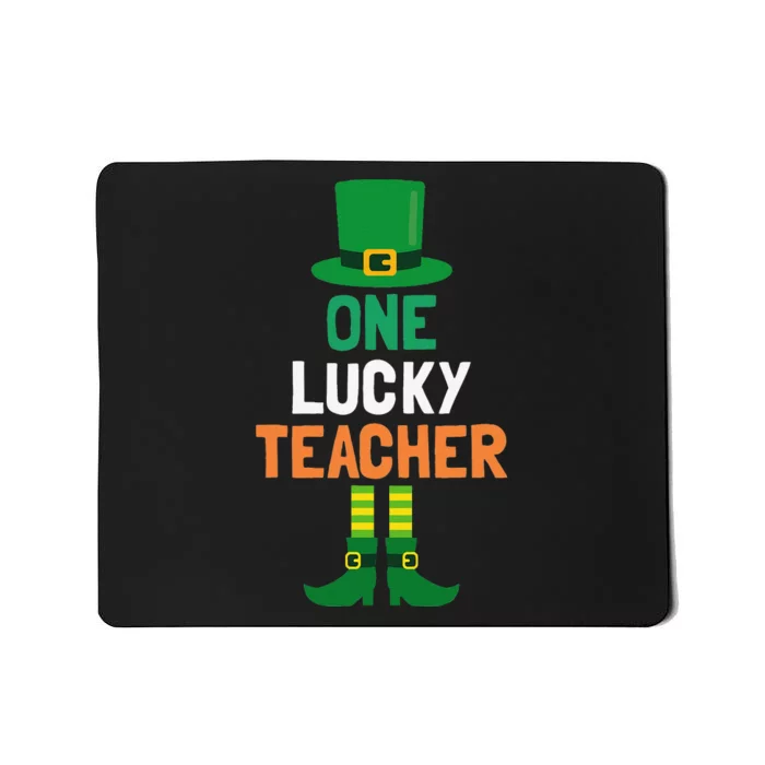 One Lucky Teacher St Patricks Day Teaching Mousepad