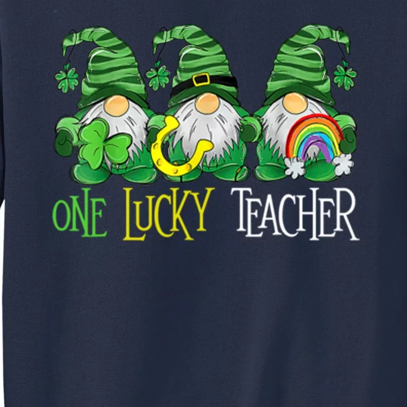 One Lucky Teacher Gnome St Patrick's Day Sweatshirt