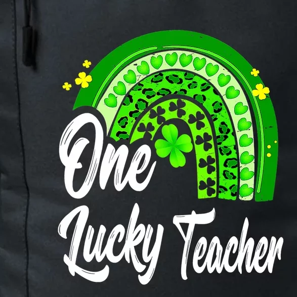 One Lucky Teacher Rainbow Leopard St Patrick’s Day Daily Commute Backpack