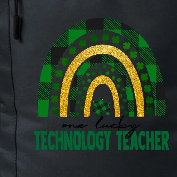 One Lucky Technology Teacher Rainbow St Patricks Day Gift Daily Commute Backpack