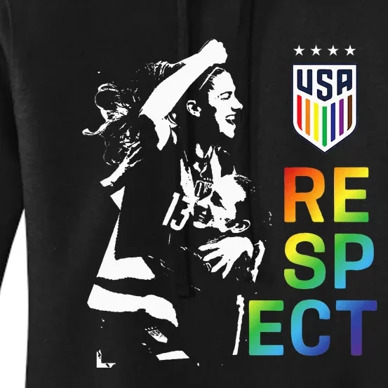 Officially Licensed U.S. Soccer USWNT Respect Pride Women's Pullover Hoodie