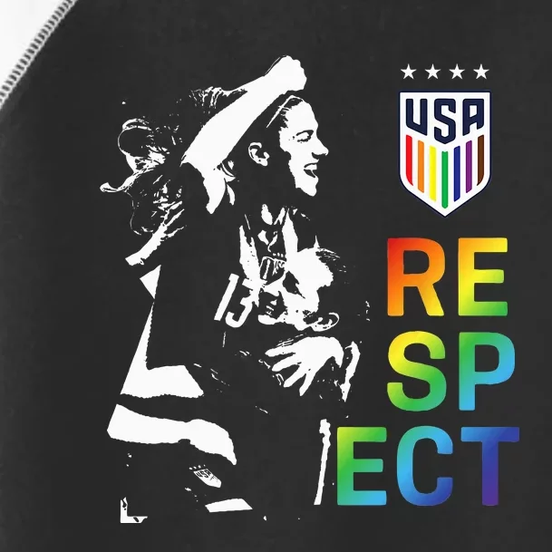 Officially Licensed U.S. Soccer USWNT Respect Pride Toddler Fine Jersey T-Shirt