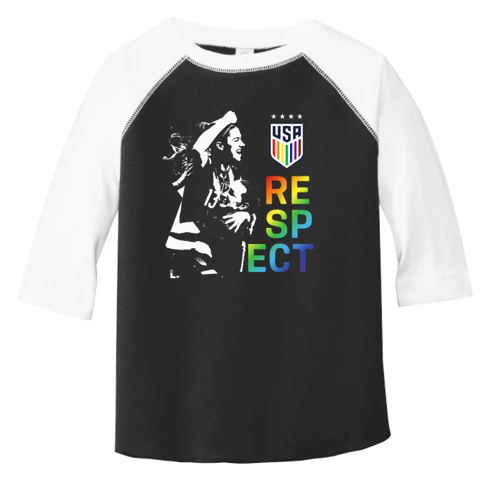 Officially Licensed U.S. Soccer USWNT Respect Pride Toddler Fine Jersey T-Shirt