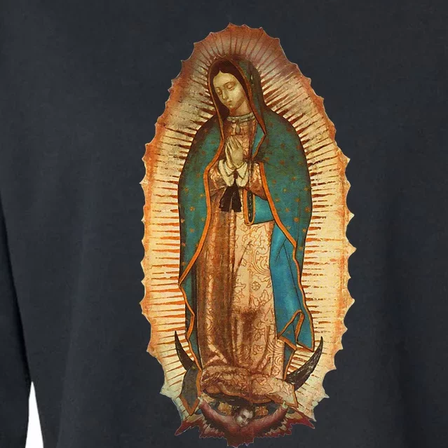 Our Lady Virgen De Guadalupe Virgin Mary Cropped Pullover Crew