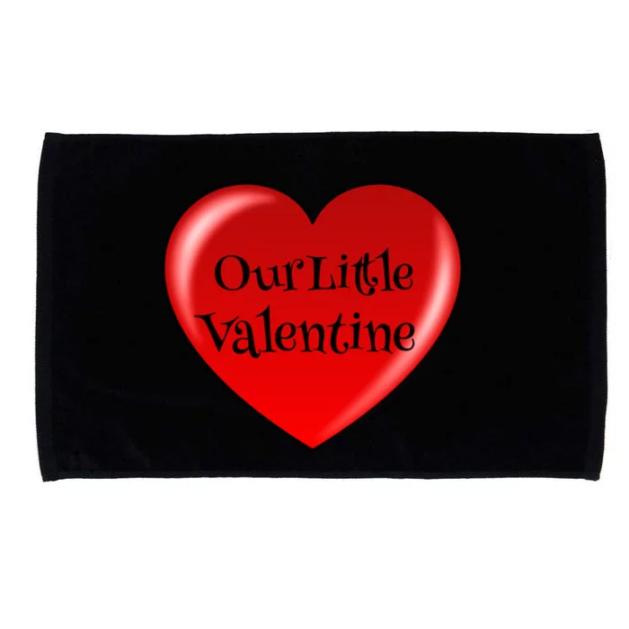 Our Little Valentine For Expectant Mothers Funny Gift Microfiber Hand Towel