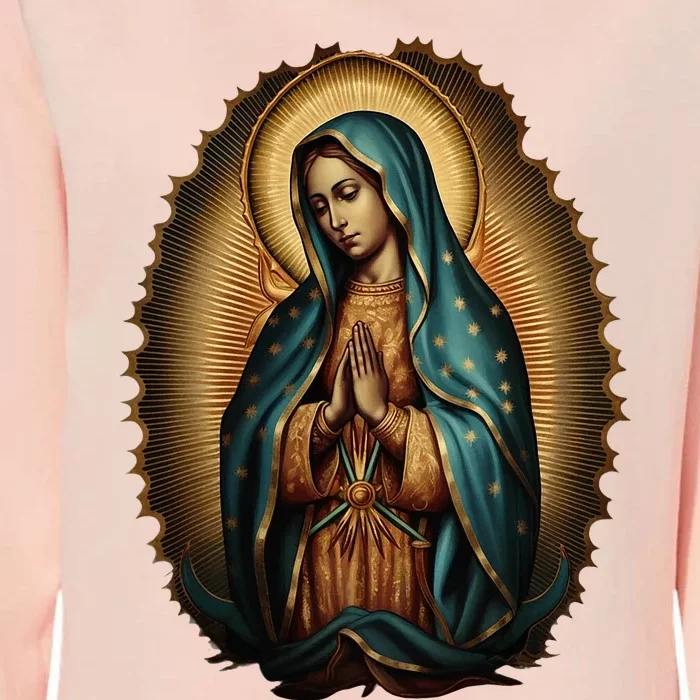 Our Lady Virgen De Guadalupe Virgin Mary Catholic Saint Art Womens California Wash Sweatshirt