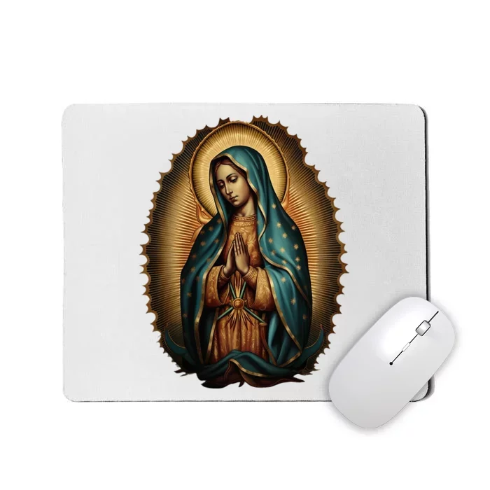 Our Lady Virgen De Guadalupe Virgin Mary Catholic Saint Art Mousepad