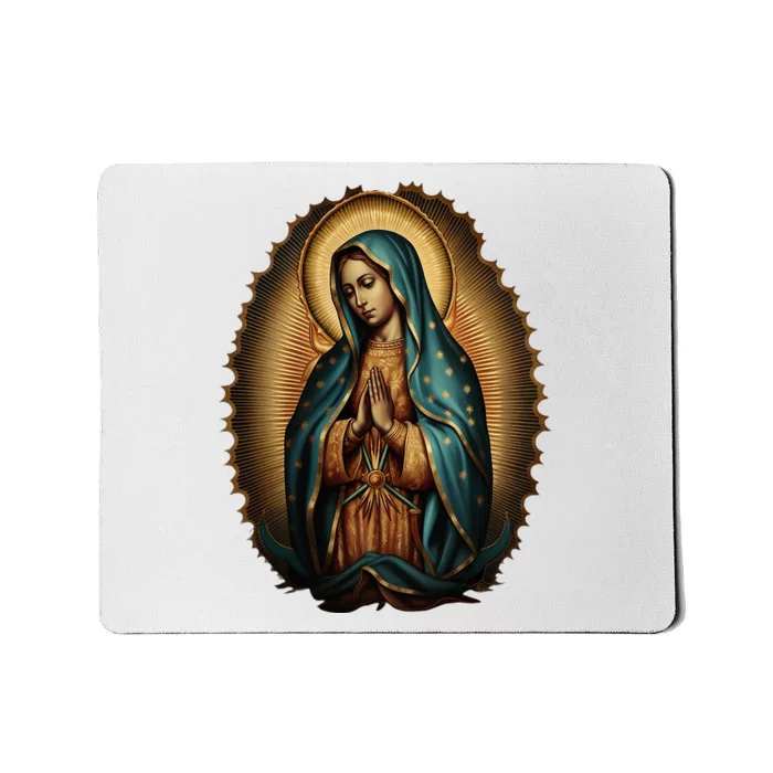 Our Lady Virgen De Guadalupe Virgin Mary Catholic Saint Art Mousepad