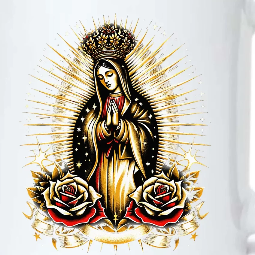 Our Lady Virgen De Guadalupe Virgin Mary Catholic Saint Art Black Color Changing Mug