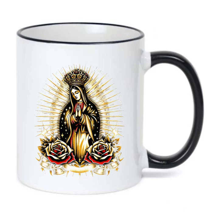 Our Lady Virgen De Guadalupe Virgin Mary Catholic Saint Art Black Color Changing Mug