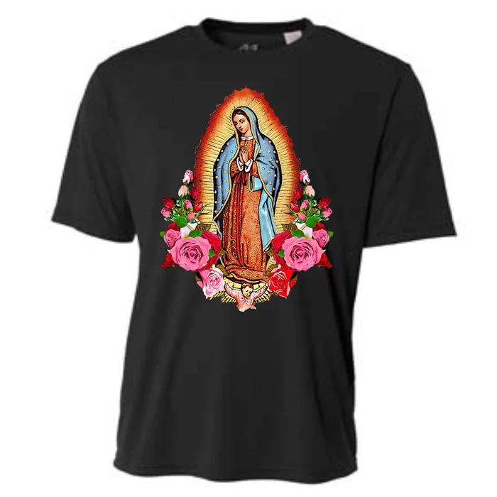 Our Lady Virgen De Guadalupe Virgin Mary Gracias Madre Mía Cooling Performance Crew T-Shirt