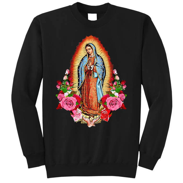 Our Lady Virgen De Guadalupe Virgin Mary Gracias Madre Mía Tall Sweatshirt