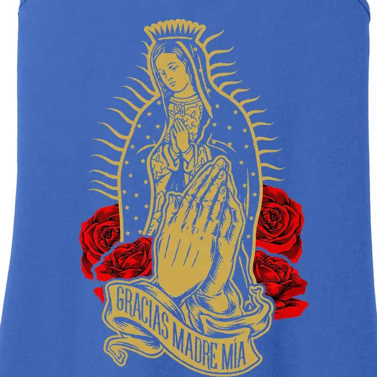 Our Lady Virgen De Guadalupe Virgin Mary Gracias Madre Mía Ladies Essential Tank