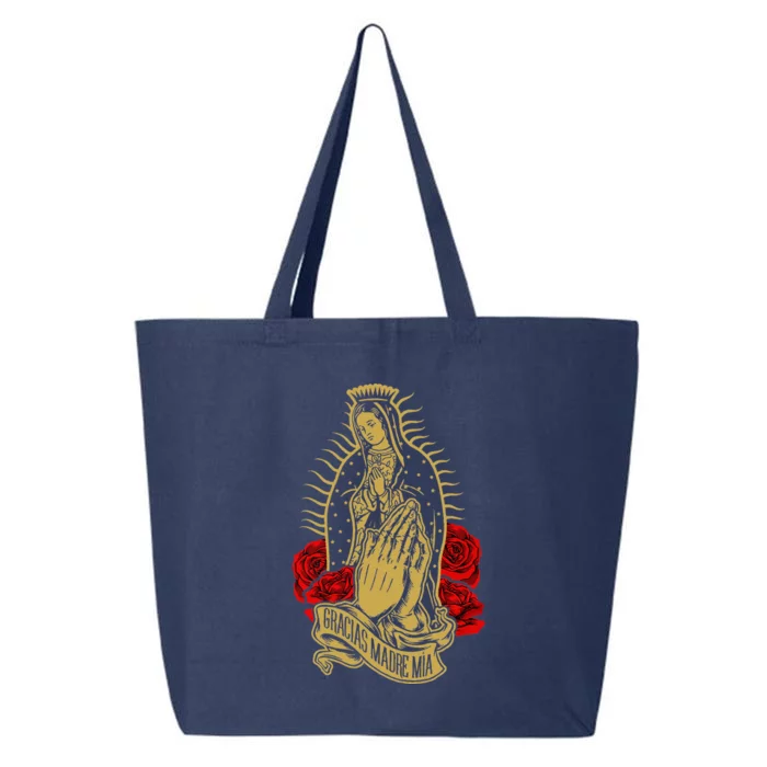 Our Lady Virgen De Guadalupe Virgin Mary Gracias Madre Mía 25L Jumbo Tote