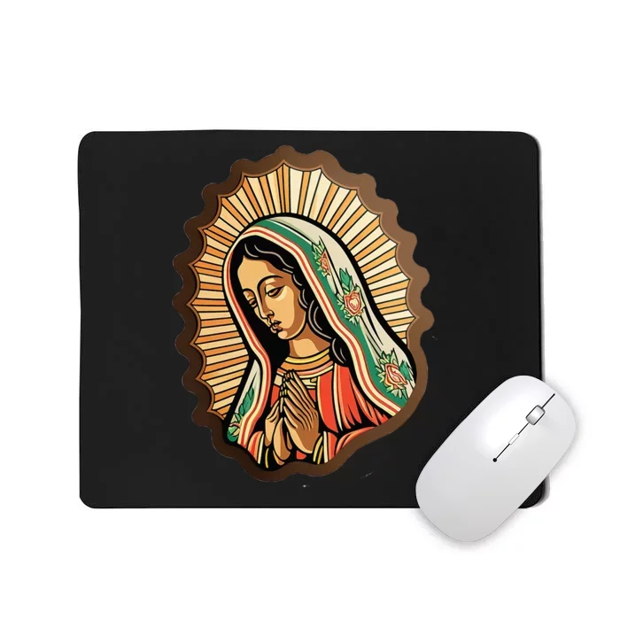 Our Lady Virgen De Guadalupe Mexico Religious Mousepad