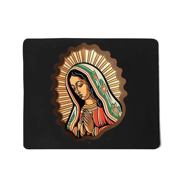 Our Lady Virgen De Guadalupe Mexico Religious Mousepad