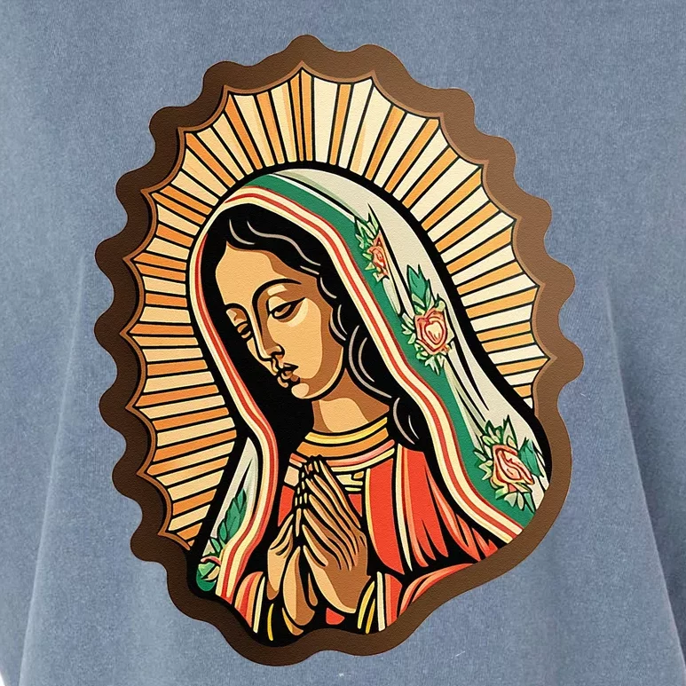 Our Lady Virgen De Guadalupe Mexico Religious Garment-Dyed Women's Muscle Tee