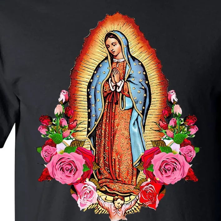 Our Lady Virgen De Guadalupe Virgin Mary Gracias Madre Mía Tall T-Shirt