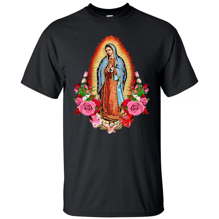 Our Lady Virgen De Guadalupe Virgin Mary Gracias Madre Mía Tall T-Shirt