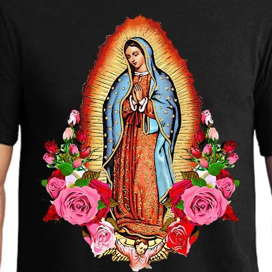 Our Lady Virgen De Guadalupe Virgin Mary Gracias Madre Mía Pajama Set