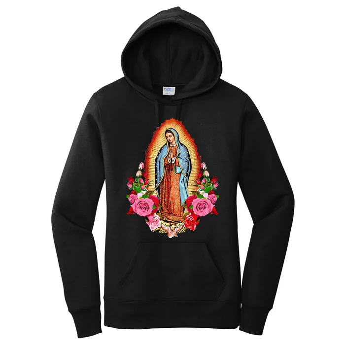 Our Lady Virgen De Guadalupe Virgin Mary Gracias Madre Mía Women's Pullover Hoodie