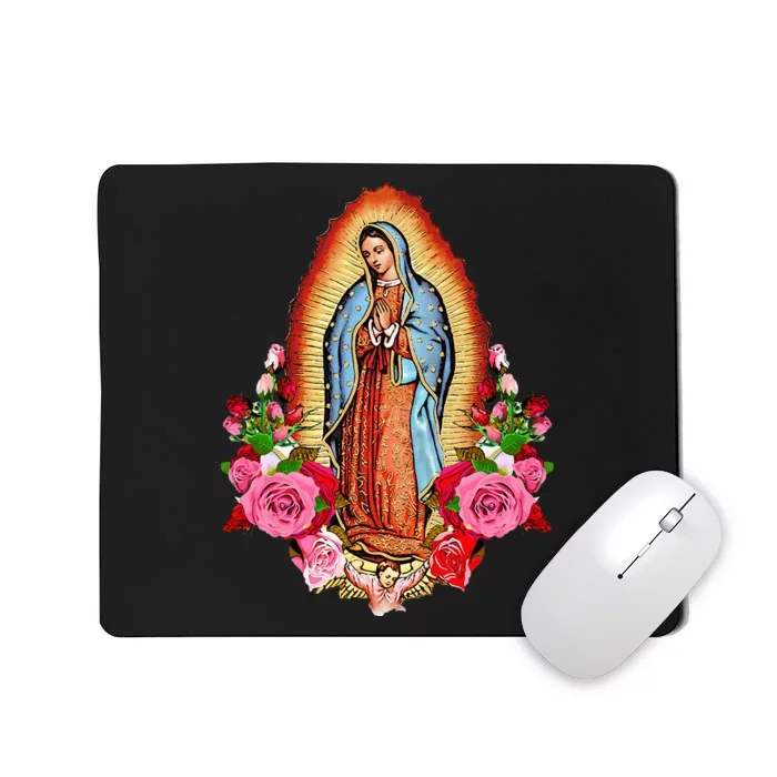 Our Lady Virgen De Guadalupe Virgin Mary Gracias Madre Mía Mousepad