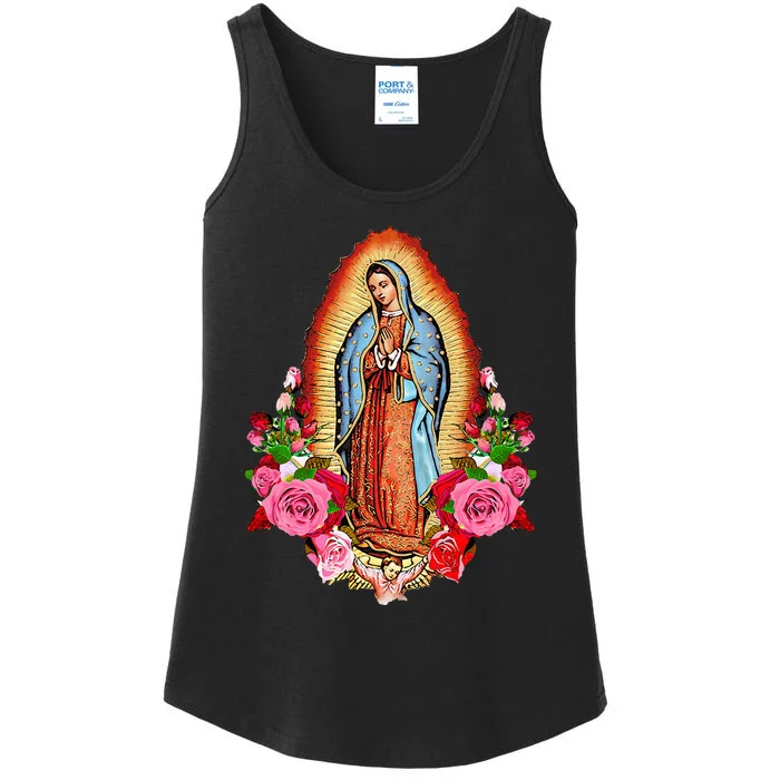 Our Lady Virgen De Guadalupe Virgin Mary Gracias Madre Mía Ladies Essential Tank