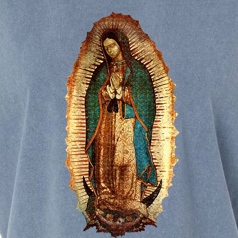 Our Lady Virgen De Guadalupe Maria Virgin Mary Garment-Dyed Women's Muscle Tee