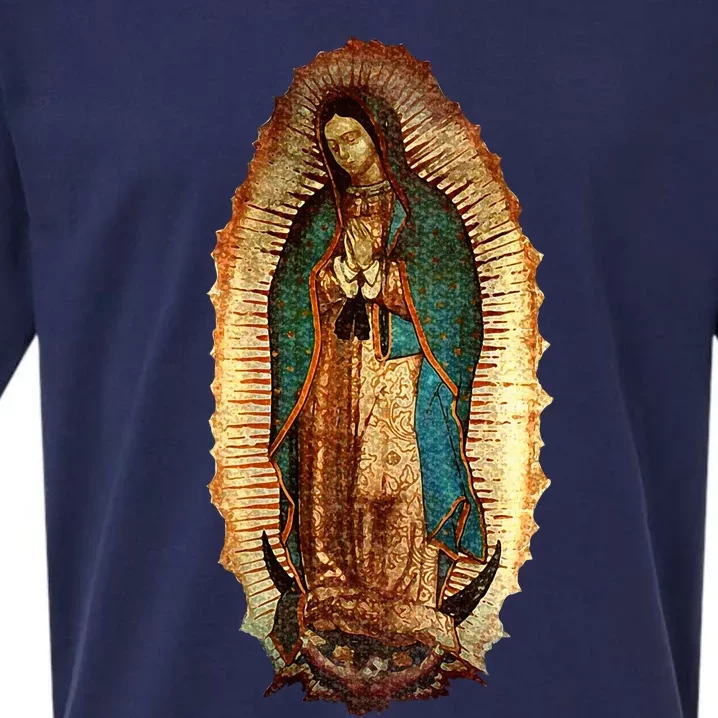 Our Lady Virgen De Guadalupe Maria Virgin Mary Sueded Cloud Jersey T-Shirt