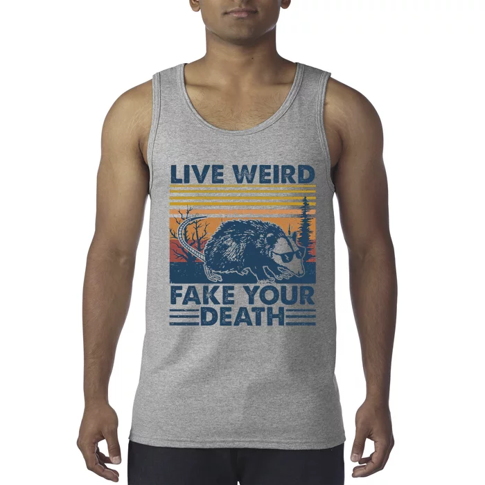 Opossum Live Weird Fake Your Death Tank Top