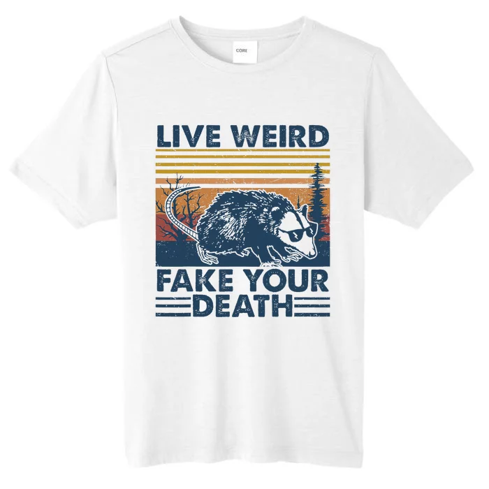 Opossum Live Weird Fake Your Death Vintage ChromaSoft Performance T-Shirt