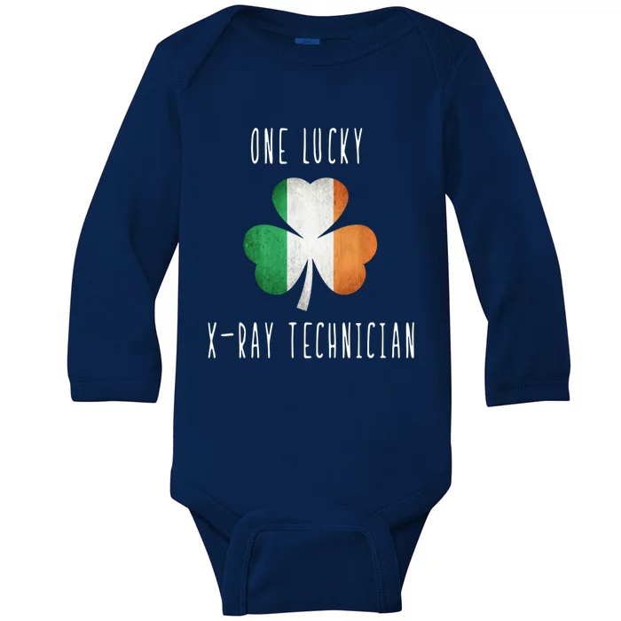 One Lucky Xgiftray Technician St Patricks Day Healthcare Cute Gift Baby Long Sleeve Bodysuit