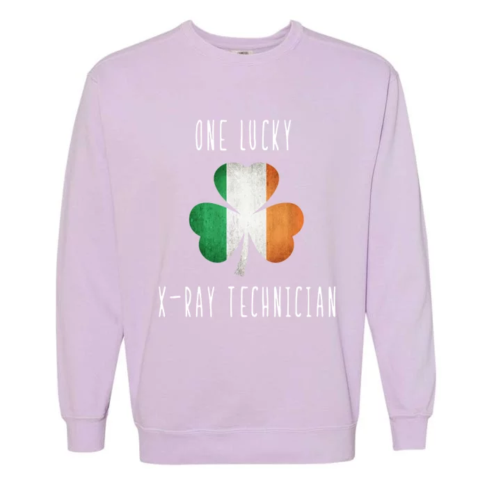 One Lucky Xgiftray Technician St Patricks Day Healthcare Cute Gift Garment-Dyed Sweatshirt