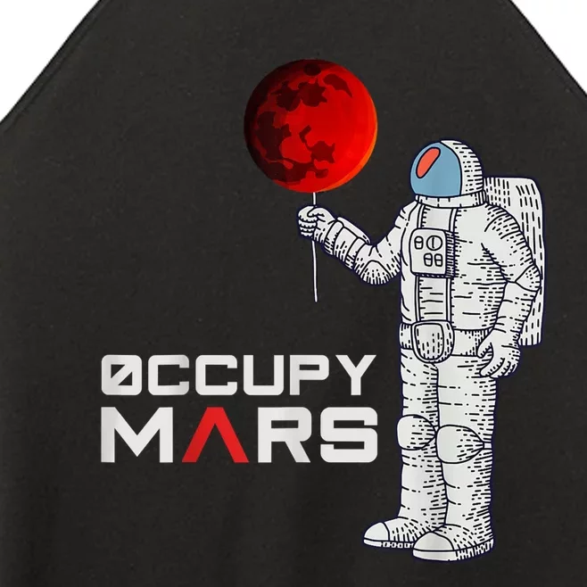 Occupy Mars Astronaut Funny Gift Women’s Perfect Tri Rocker Tank