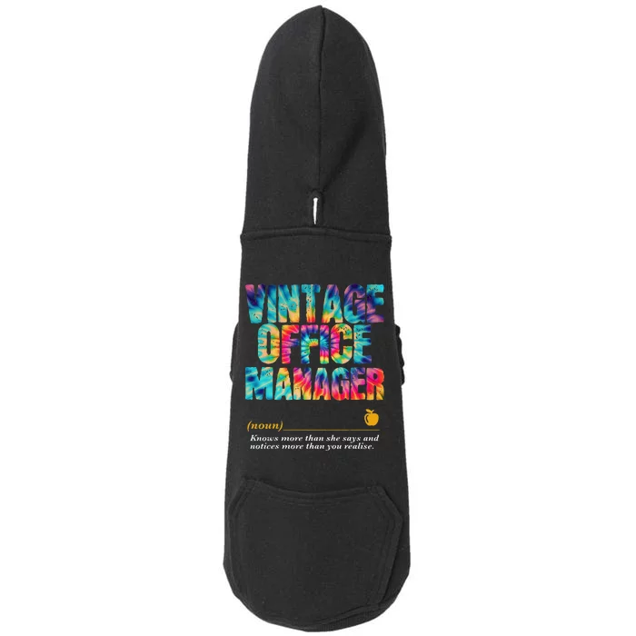 Office Manager Appreciation Week Back To School Doggie 3-End Fleece Hoodie