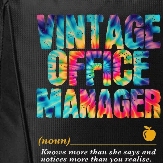 Office Manager Appreciation Week Back To School City Backpack