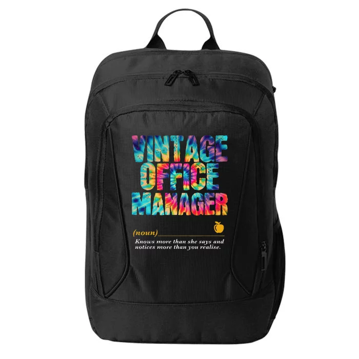 Office Manager Appreciation Week Back To School City Backpack