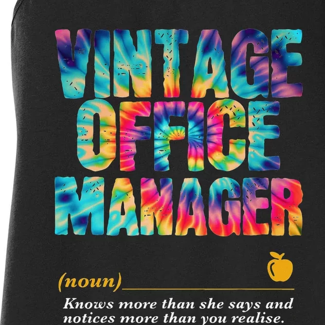 Office Manager Appreciation Week Back To School Women's Racerback Tank