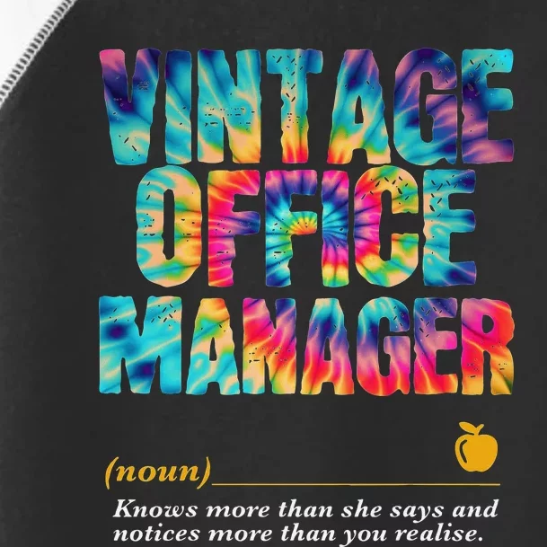 Office Manager Appreciation Week Back To School Toddler Fine Jersey T-Shirt