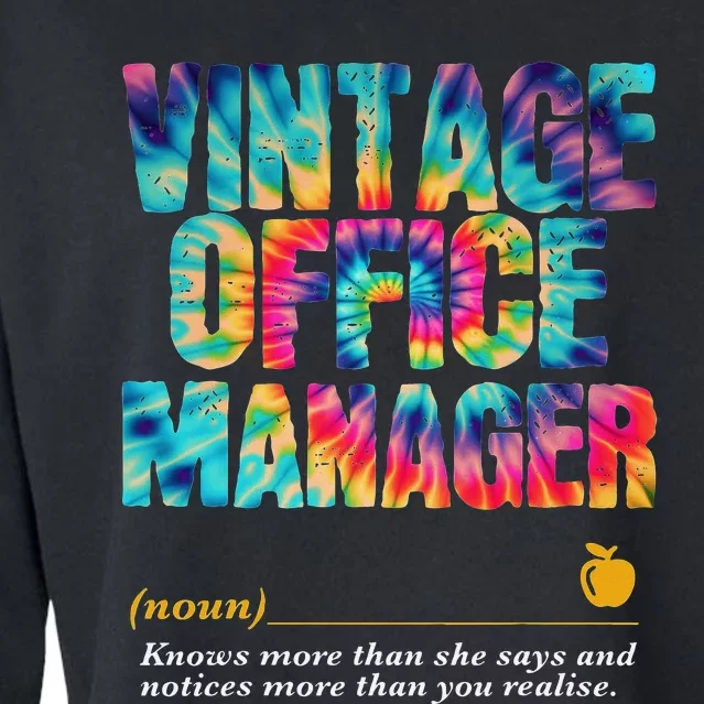 Office Manager Appreciation Week Back To School Cropped Pullover Crew