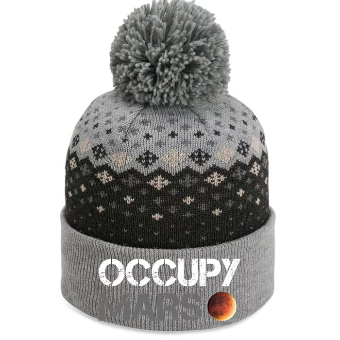 Occupy Mars Astronomy Space Explorer Rocket Science The Baniff Cuffed Pom Beanie