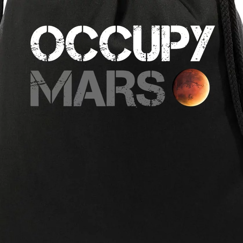 Occupy Mars Astronomy Space Explorer Rocket Science Drawstring Bag