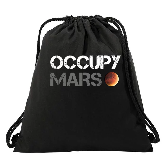 Occupy Mars Astronomy Space Explorer Rocket Science Drawstring Bag