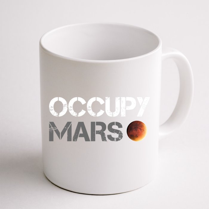 Occupy Mars Astronomy Space Explorer Rocket Science Front & Back Coffee Mug