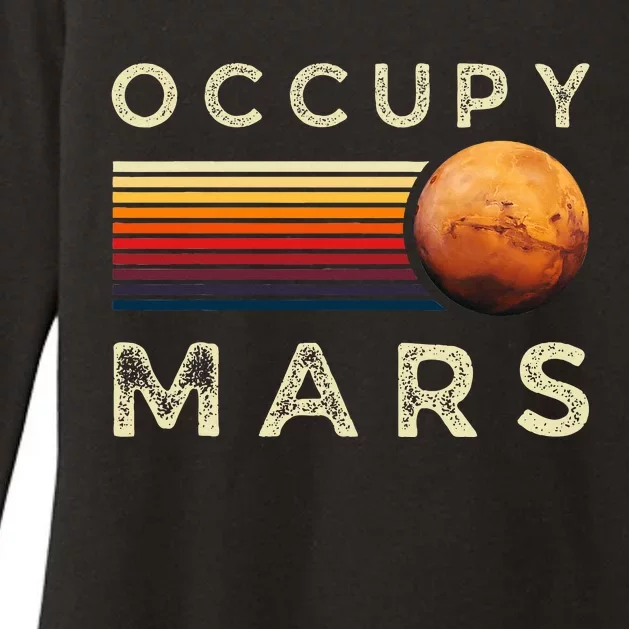 Occupy Mars Astronomy Space Explorer Womens CVC Long Sleeve Shirt