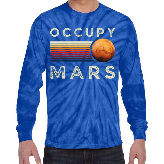 Occupy Mars Astronomy Space Explorer Tie-Dye Long Sleeve Shirt