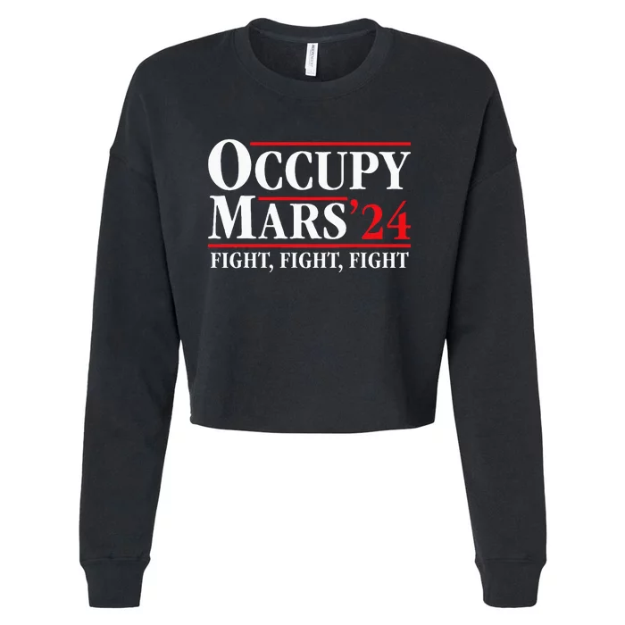 Occupy Mars Astronomy Space Fight Fight Fight Cropped Pullover Crew