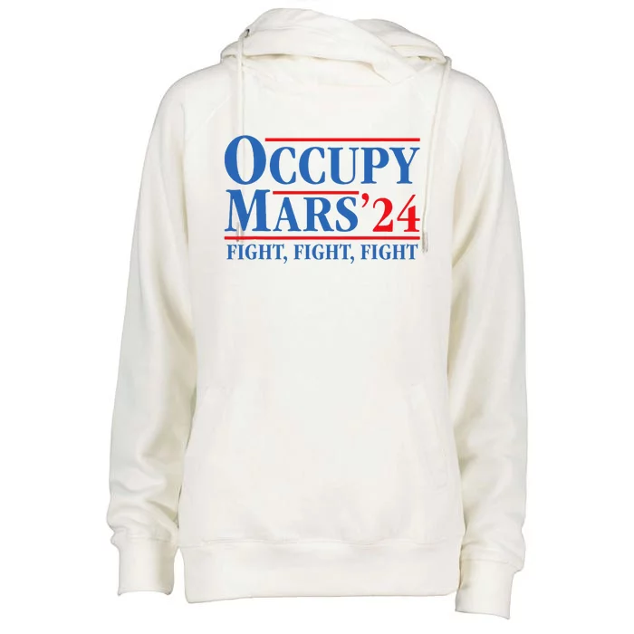 Occupy Mars Astronomy Space Fight Fight Fight Womens Funnel Neck Pullover Hood