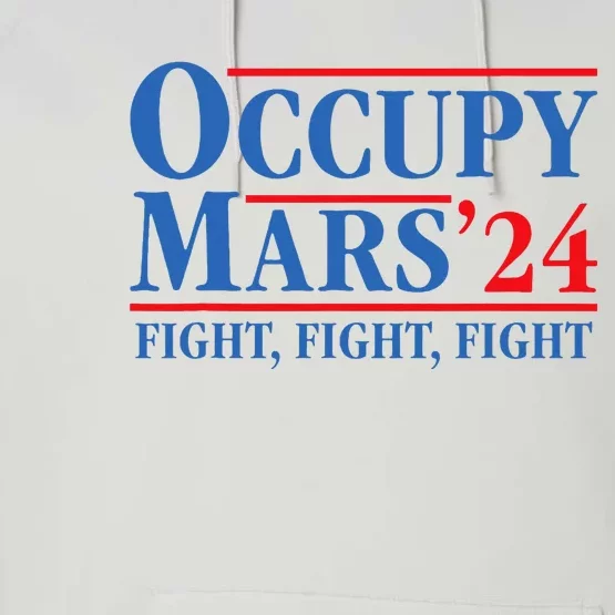 Occupy Mars Astronomy Space Fight Fight Fight Performance Fleece Hoodie